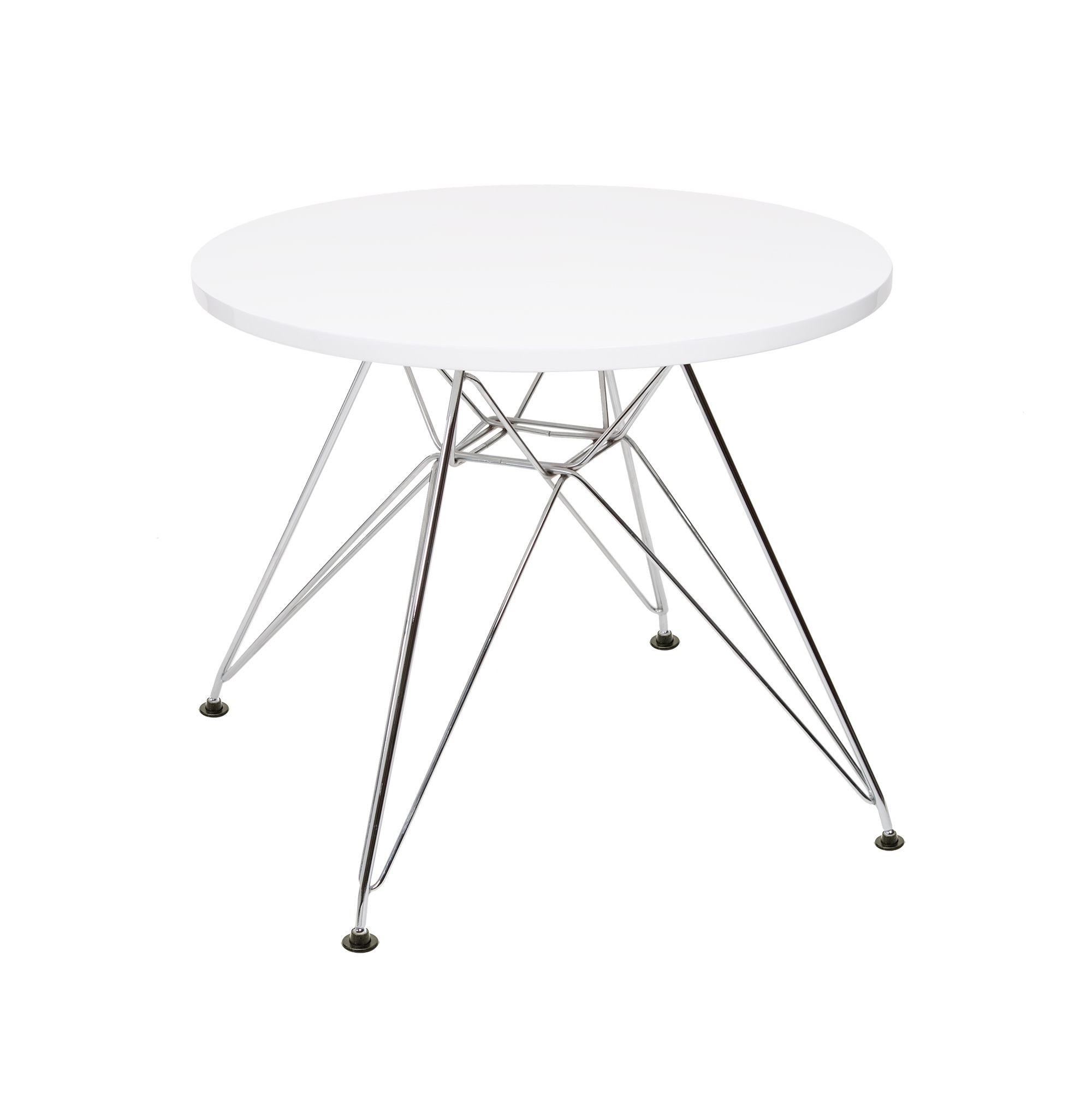 Charles Eames style, Kindertisch CTR junior rund weiß