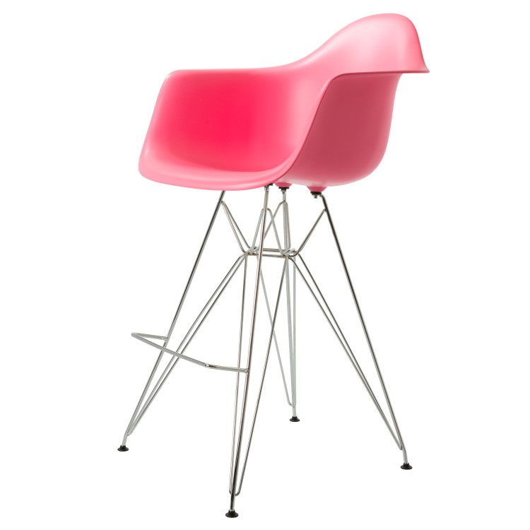 Charles Eames style, Barhocker DAR hocker PP rosa