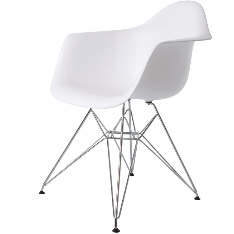 Charles Eames style, Esszimmerstuhl DAR PP weiß
