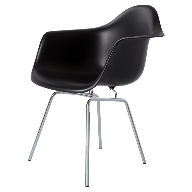 Charles Eames style, Esszimmerstuhl DAX PP schwarz
