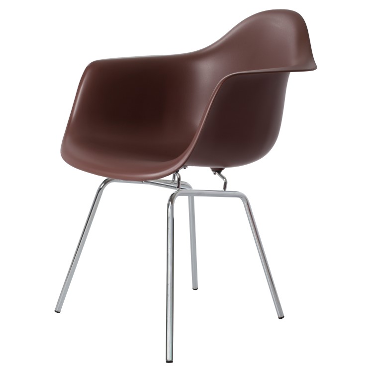 Charles Eames style, Esszimmerstuhl DAX PP braun