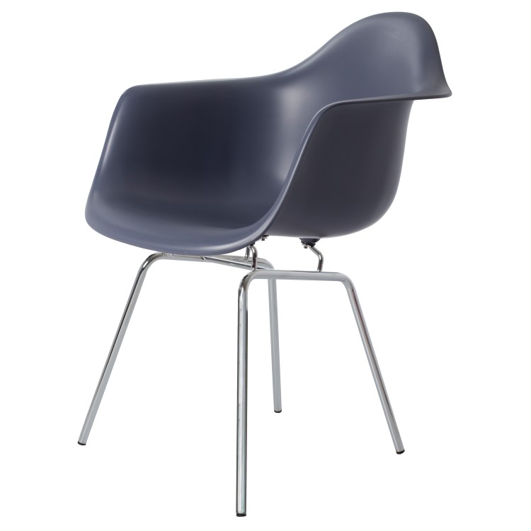Charles Eames style, Esszimmerstuhl DAX PP dunkelgrau