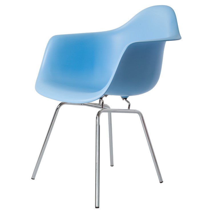 Charles Eames style, Esszimmerstuhl DAX PP hellblau