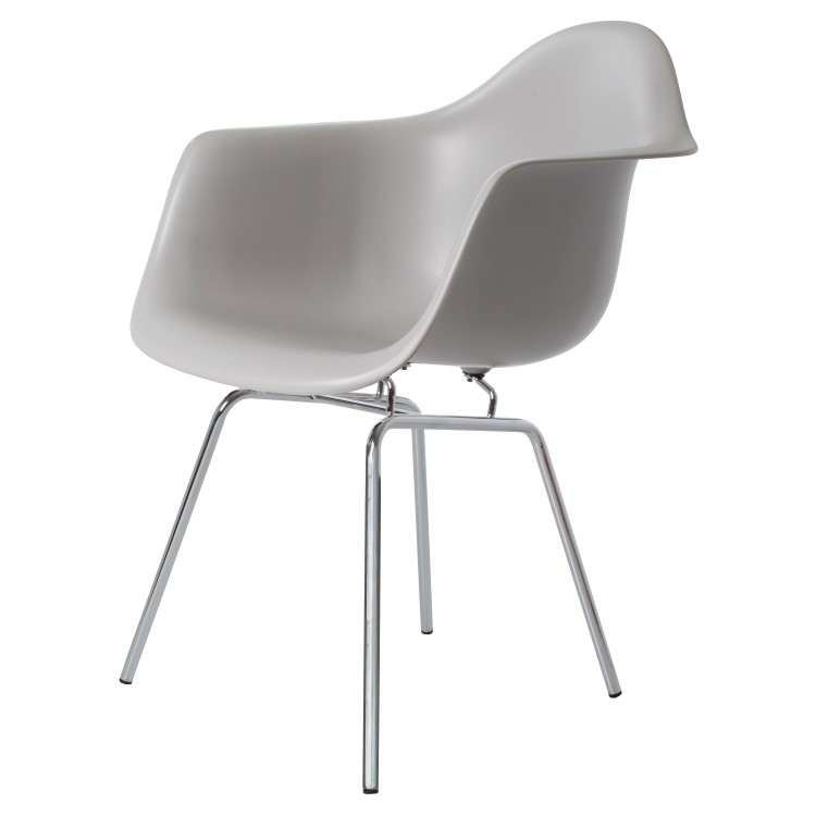 Charles Eames style, Esszimmerstuhl DAX PP hellgrau
