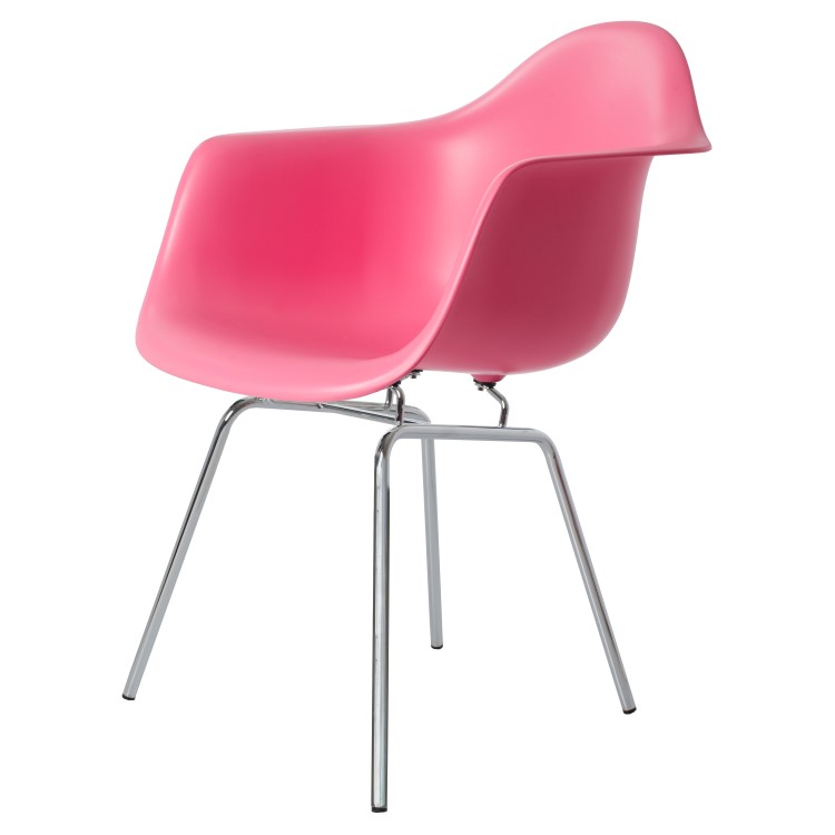 Charles Eames style, Esszimmerstuhl DAX PP rosa