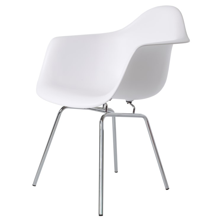 Charles Eames style, Esszimmerstuhl DAX PP weiß
