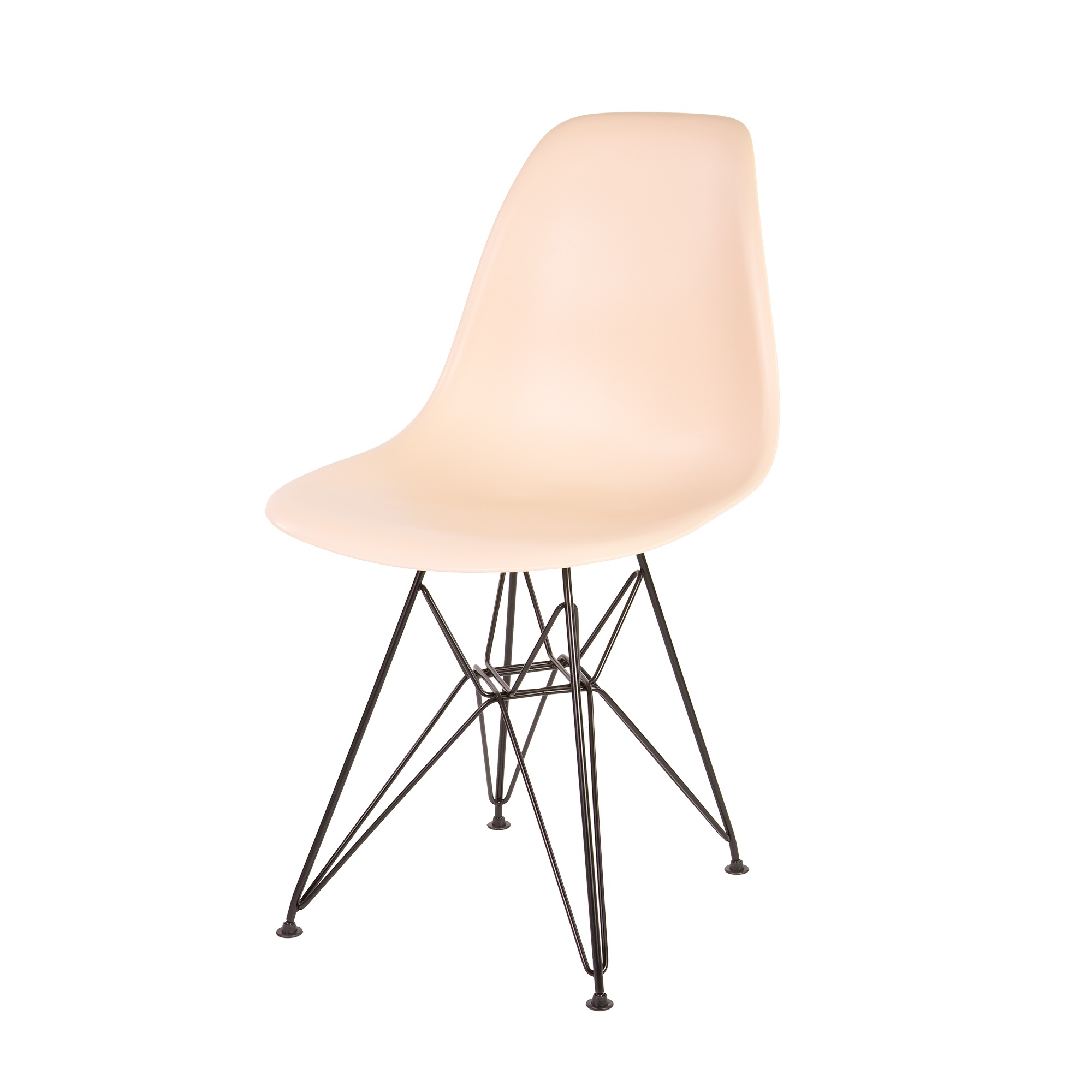 Charles Eames style, Esszimmerstuhl DSR matt PP baby rosa