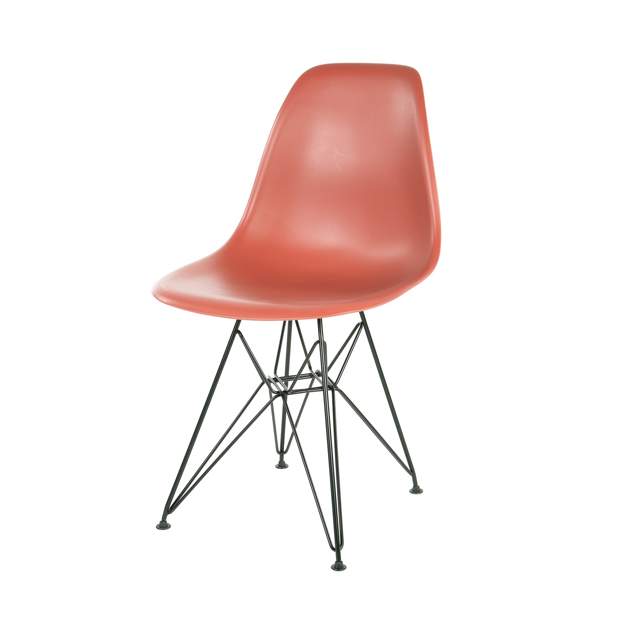 Charles Eames style, Esszimmerstuhl DSR matt PP Korallenrosa