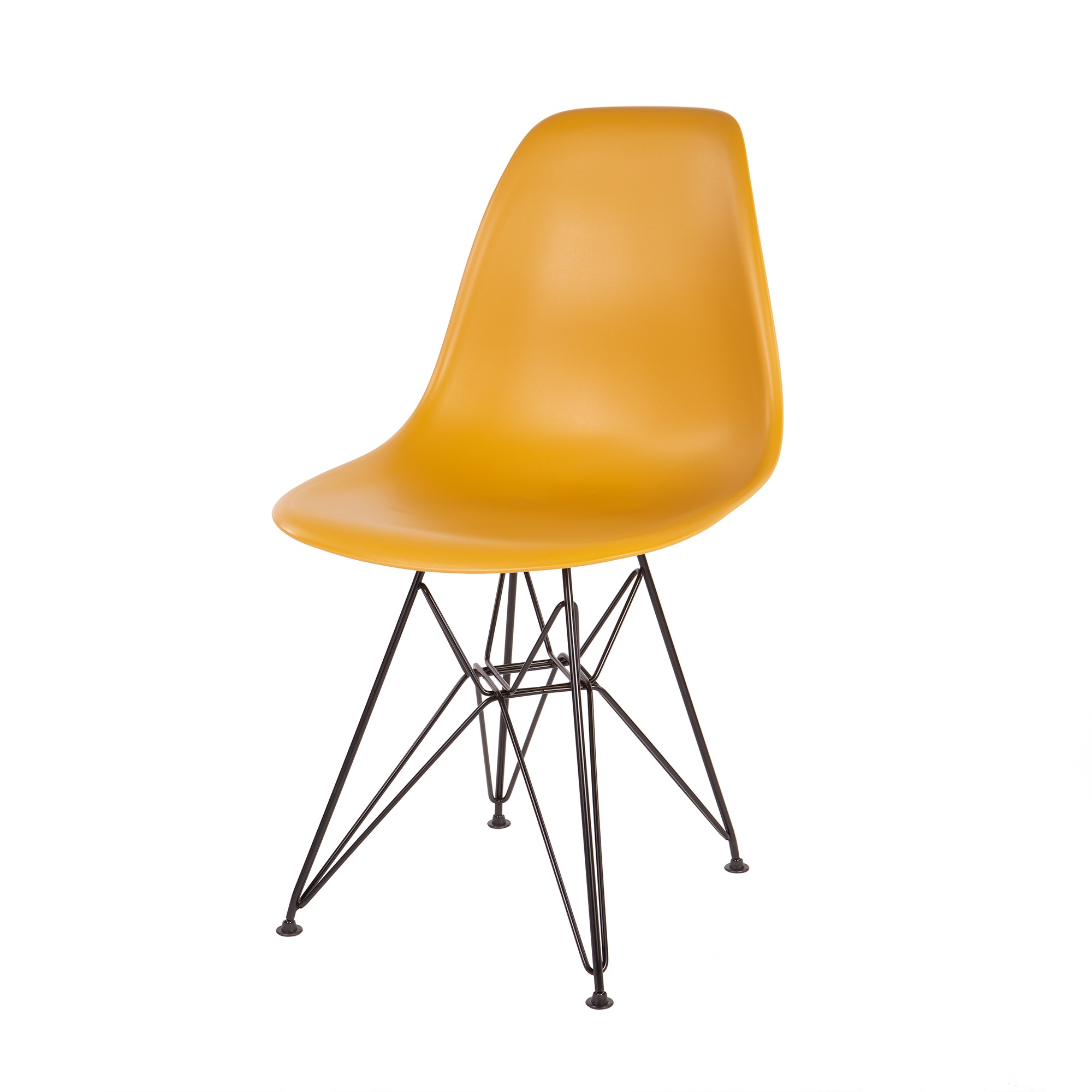 Charles Eames style, Esszimmerstuhl DSR matt PP Ingwer