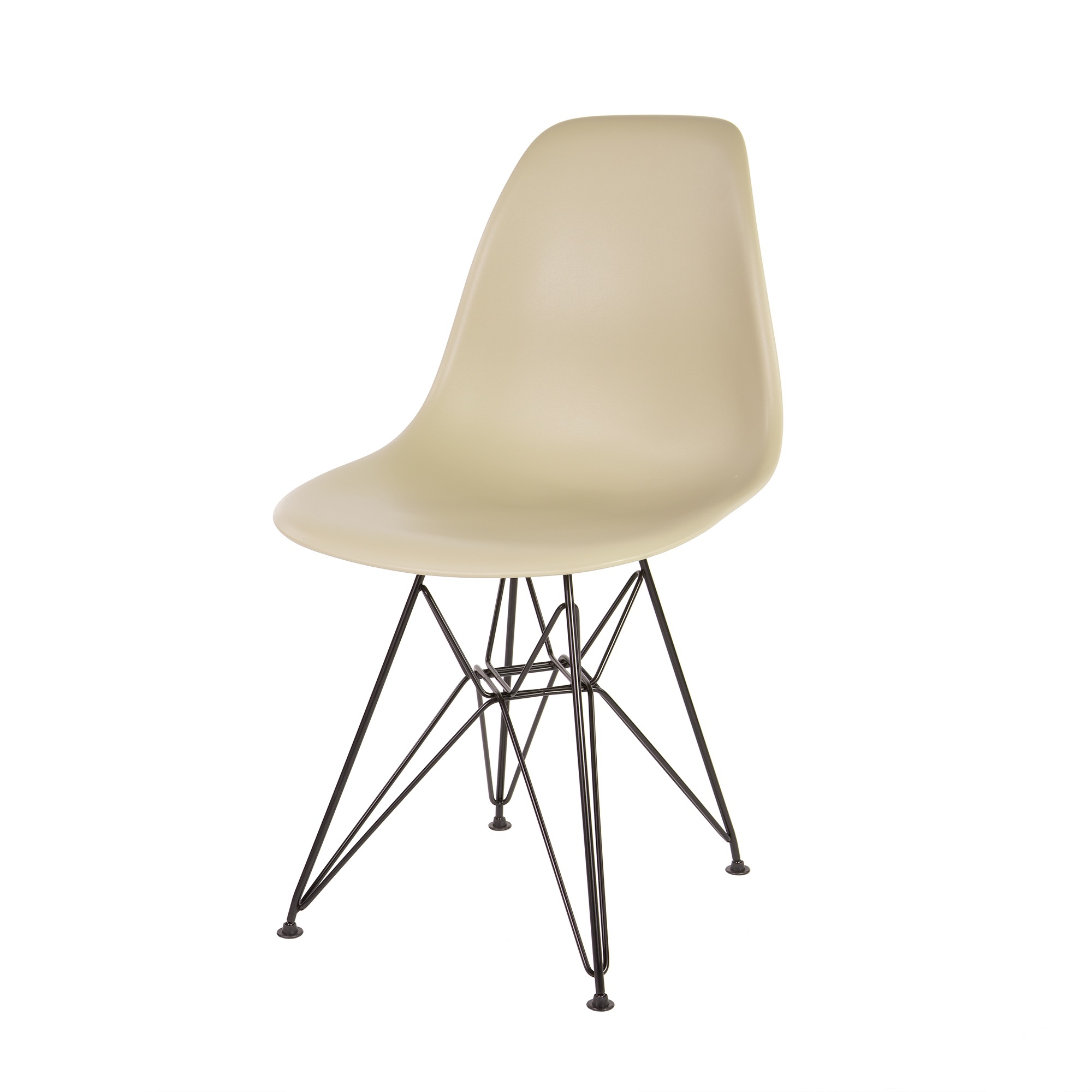 Charles Eames style, Esszimmerstuhl DSR matt PP hell choco
