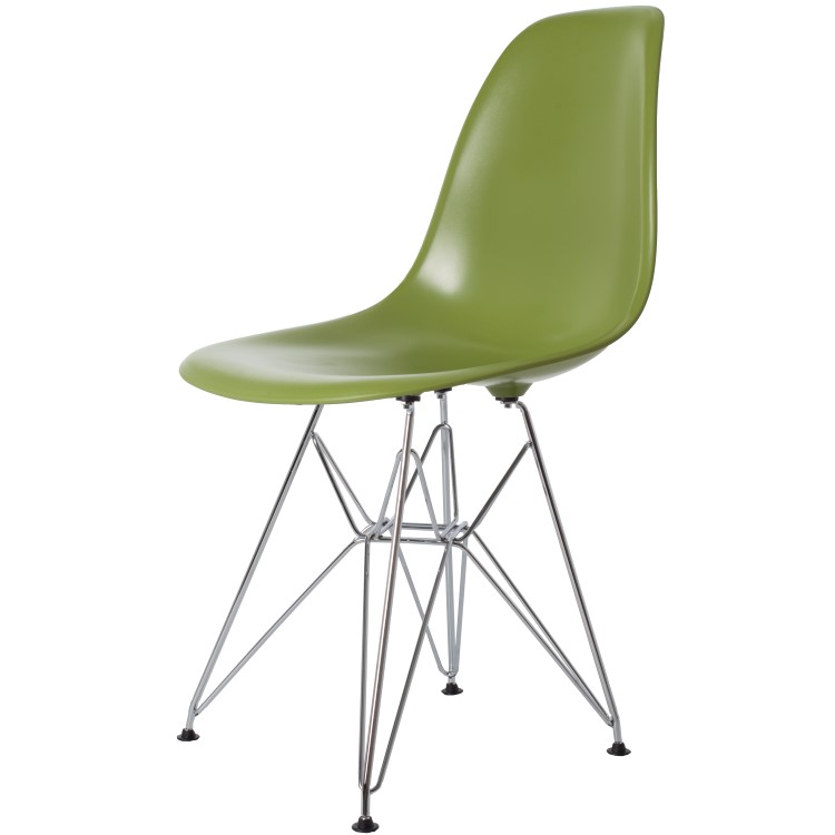Charles Eames style, Esszimmerstuhl DSR ABS grün