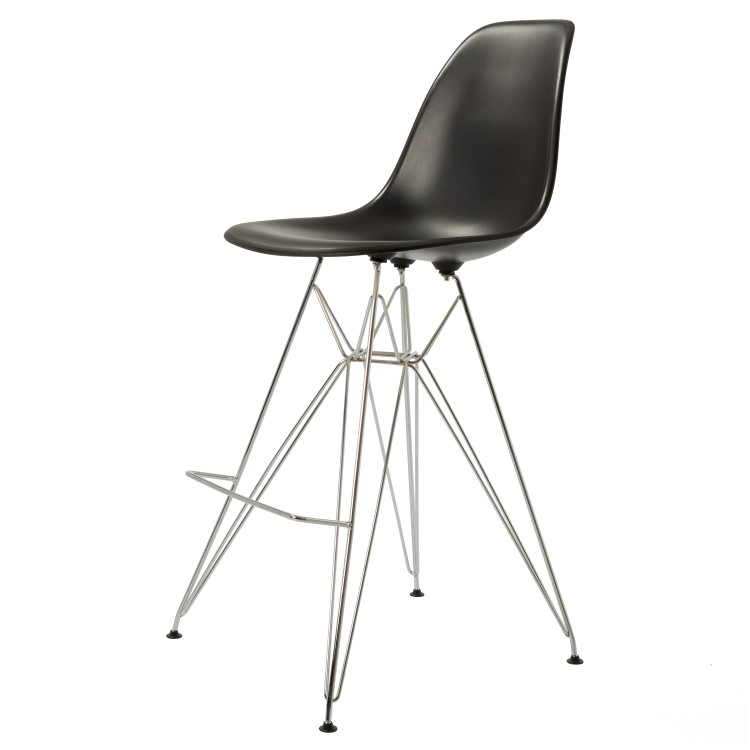 Charles Eames style, Barhocker DSR matt PP schwarz
