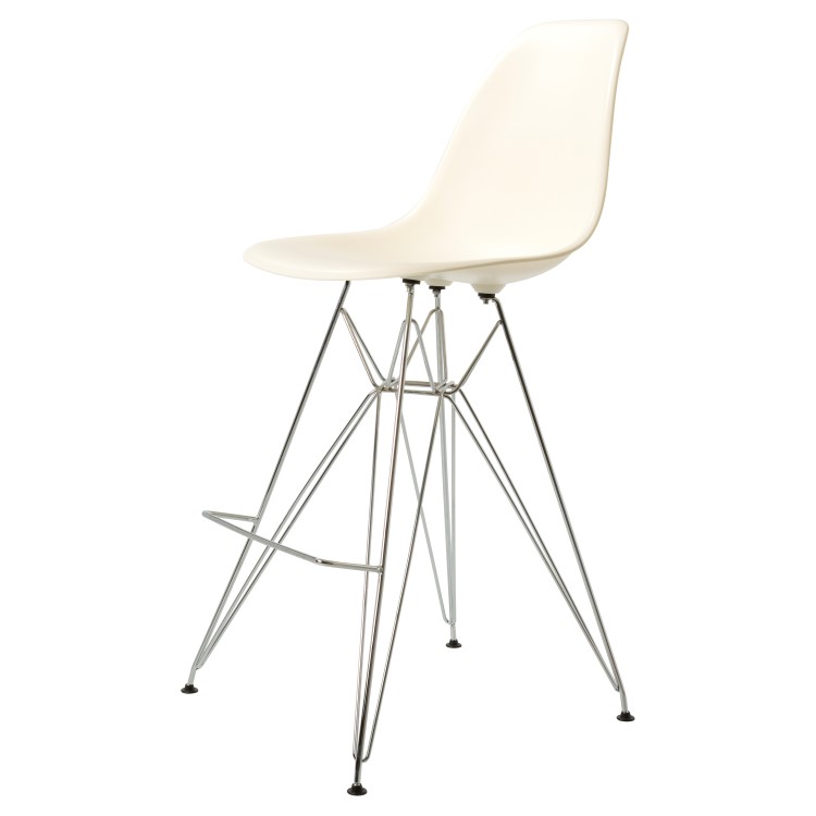 Charles Eames style, Barhocker DSR matt PP creme