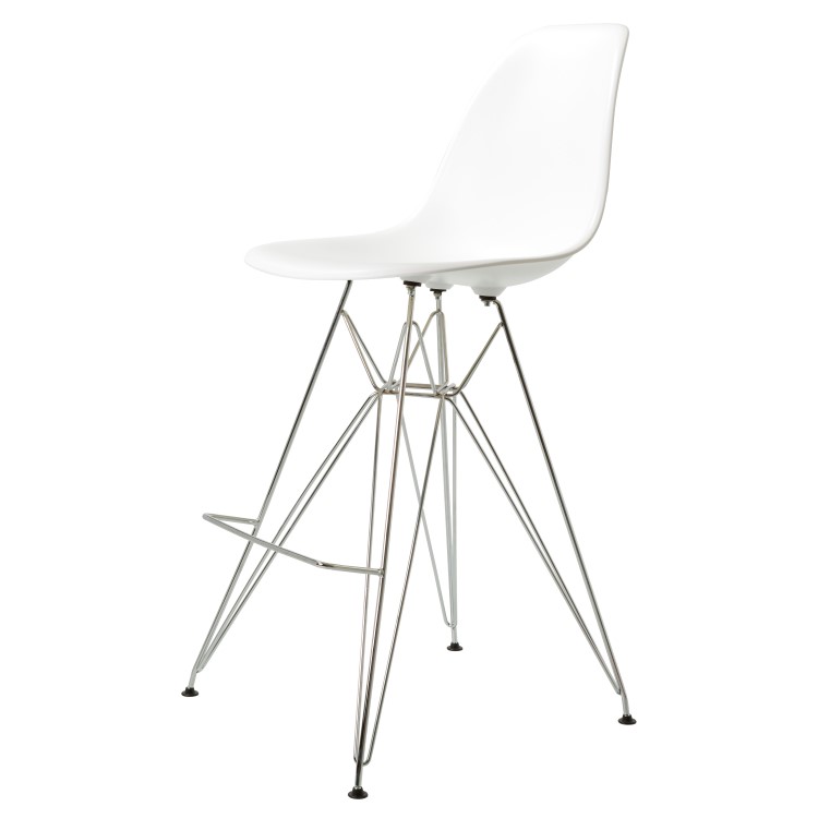 Charles Eames style, Barhocker DSR matt PP weiß