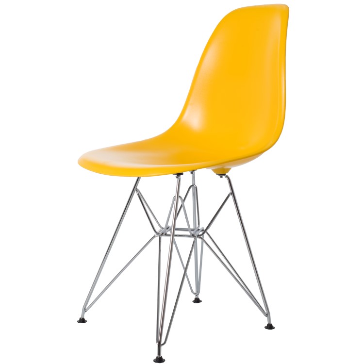 Charles Eames style, Esszimmerstuhl DSR ABS gelb