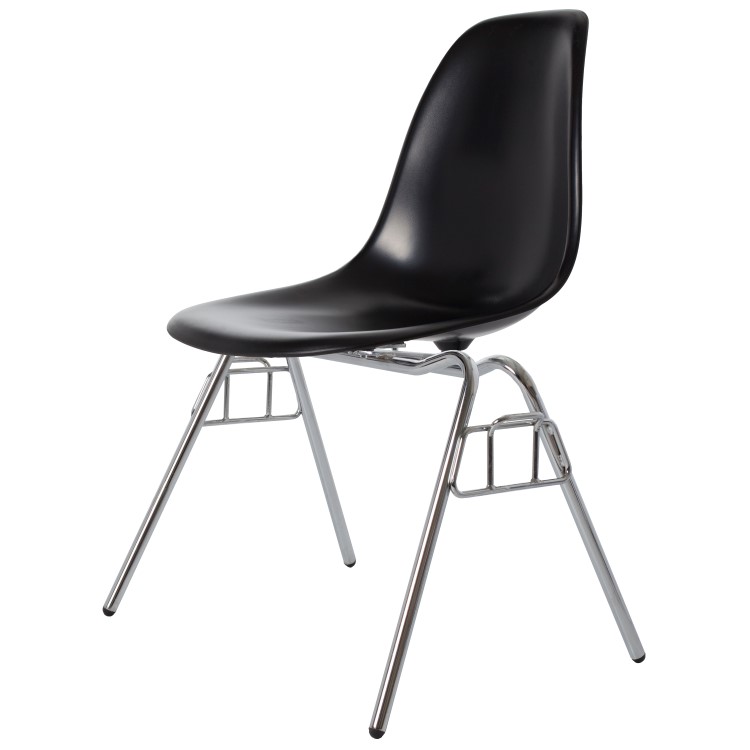 Charles Eames style, Esszimmerstuhl DSS ABS schwarz