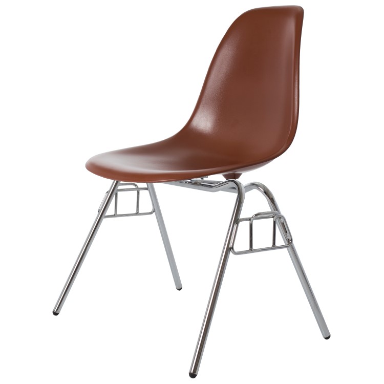 Charles Eames style, Esszimmerstuhl DSS ABS braun