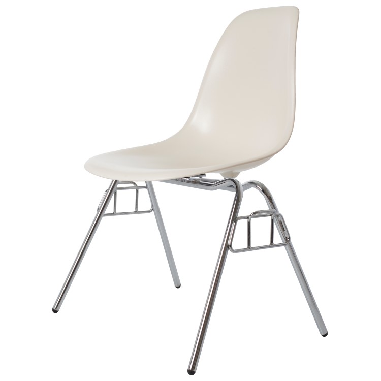 Charles Eames style, Esszimmerstuhl DSS ABS creme