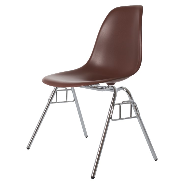 Charles Eames style, Esszimmerstuhl DSS matt PP braun