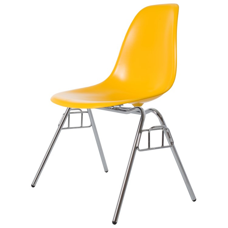 Charles Eames style, Esszimmerstuhl DSS ABS gelb