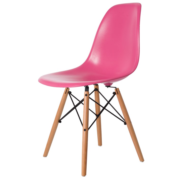 Charles Eames style, Esszimmerstuhl DSW ABS rosa