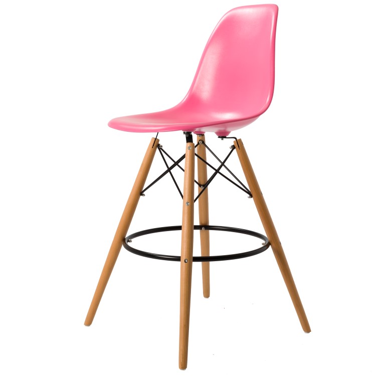 Charles Eames style, Barhocker DSW hocker ABS rosa