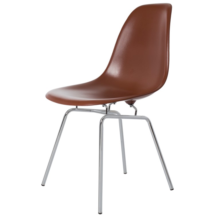 Charles Eames style, Esszimmerstuhl DSX ABS braun