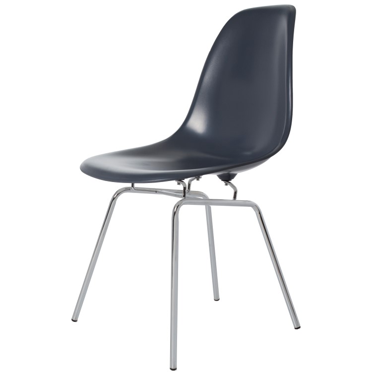 Charles Eames style, Esszimmerstuhl DSX ABS dunkelgrau