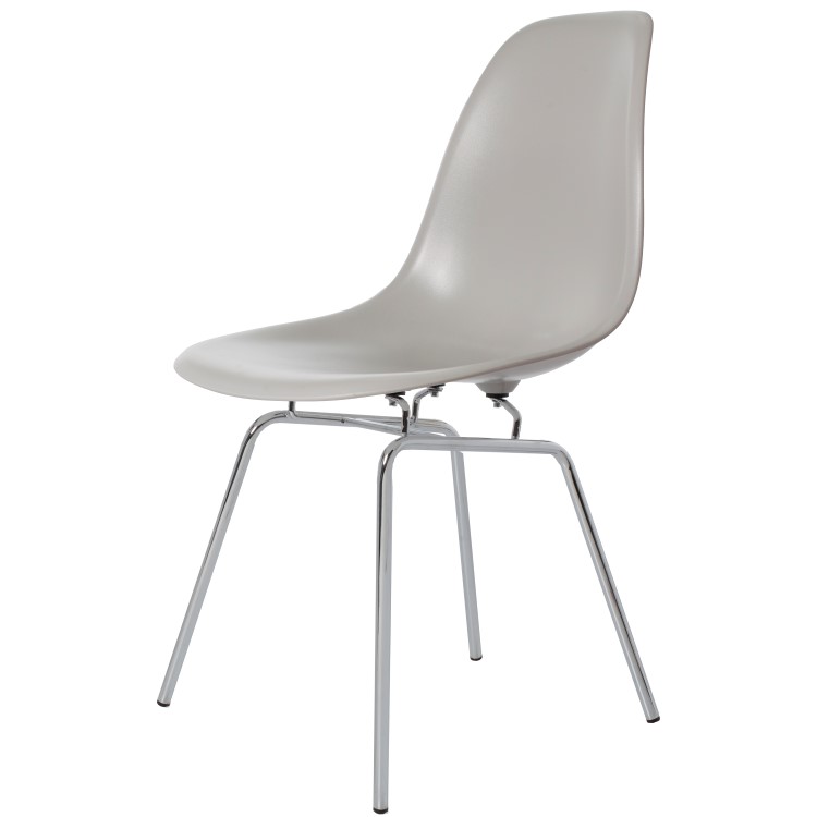 Charles Eames style, Esszimmerstuhl DSX ABS hellgrau