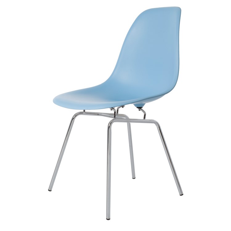 Charles Eames style, Esszimmerstuhl DSX matt PP hellblau