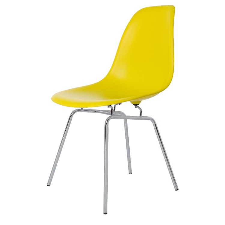 Charles Eames style, Esszimmerstuhl DSX matt PP neonlime