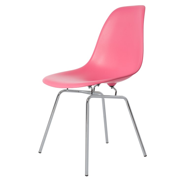 Charles Eames style, Esszimmerstuhl DSX matt PP Hellrosa