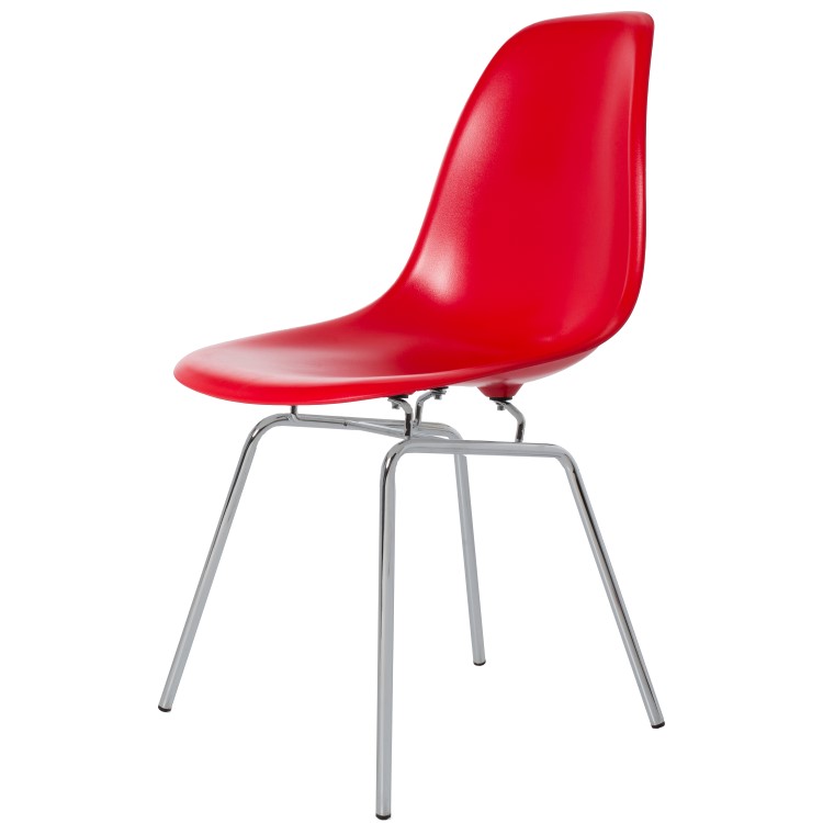 Charles Eames style, Esszimmerstuhl DSX ABS rot