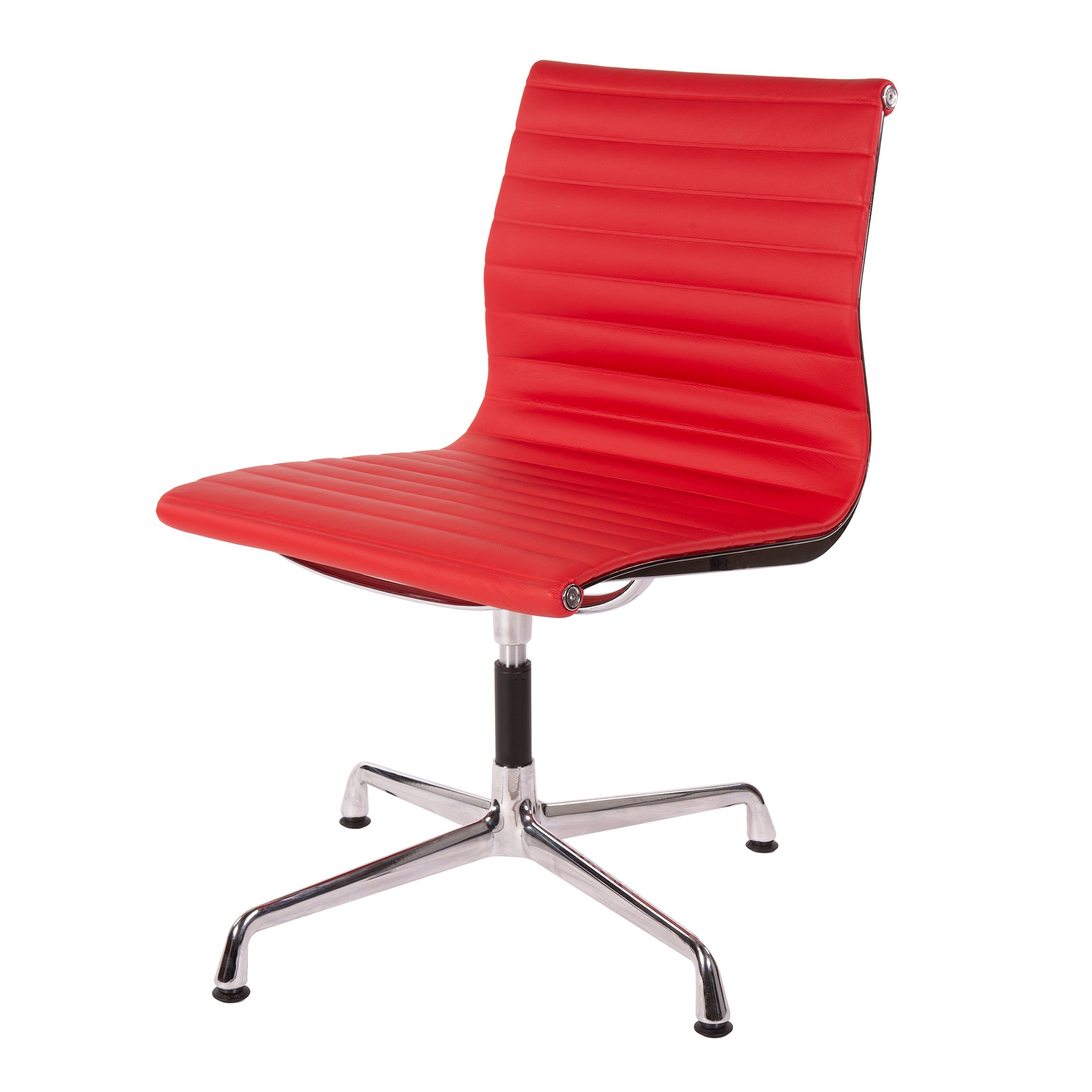 Charles Eames style, Konferenz Chef Sessel EA105 Leder rot