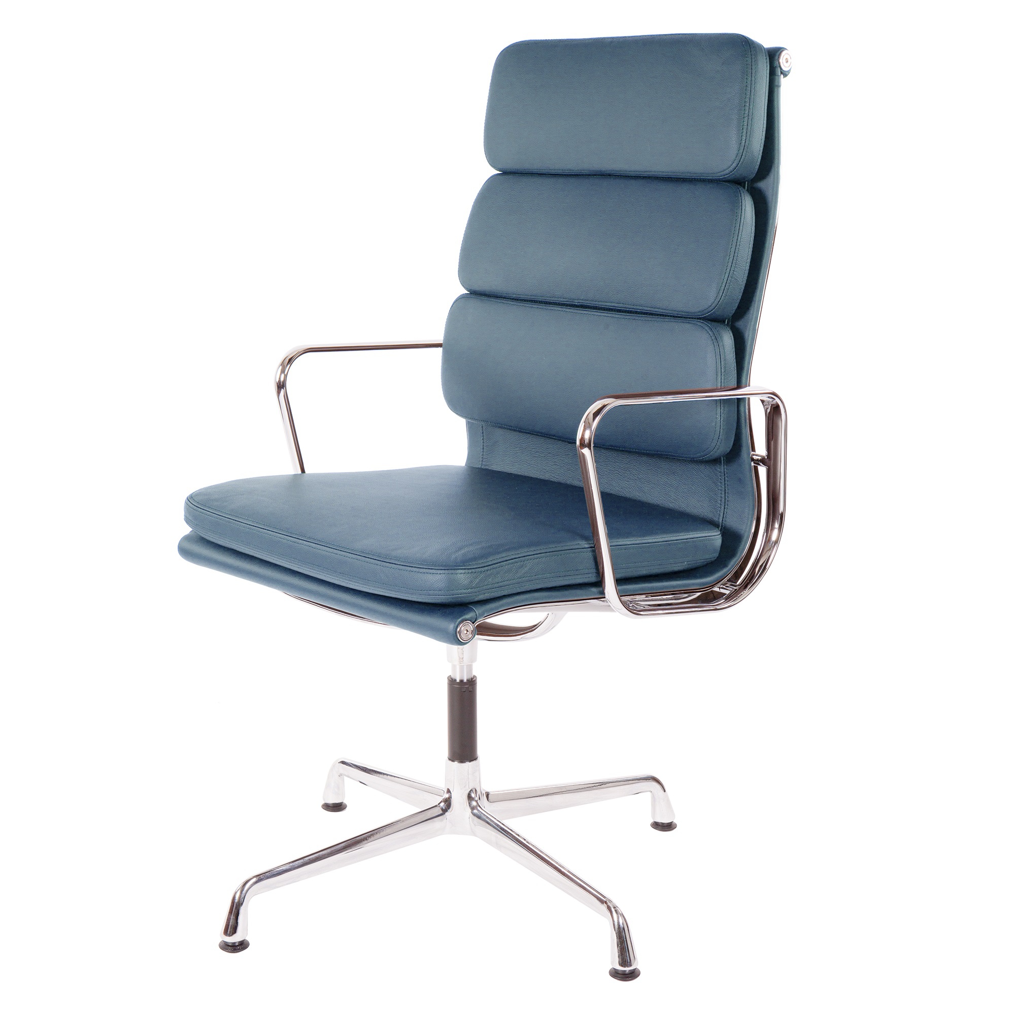 Charles Eames style, Konferenz Chef Sessel EA208 Hoch Rücke blau