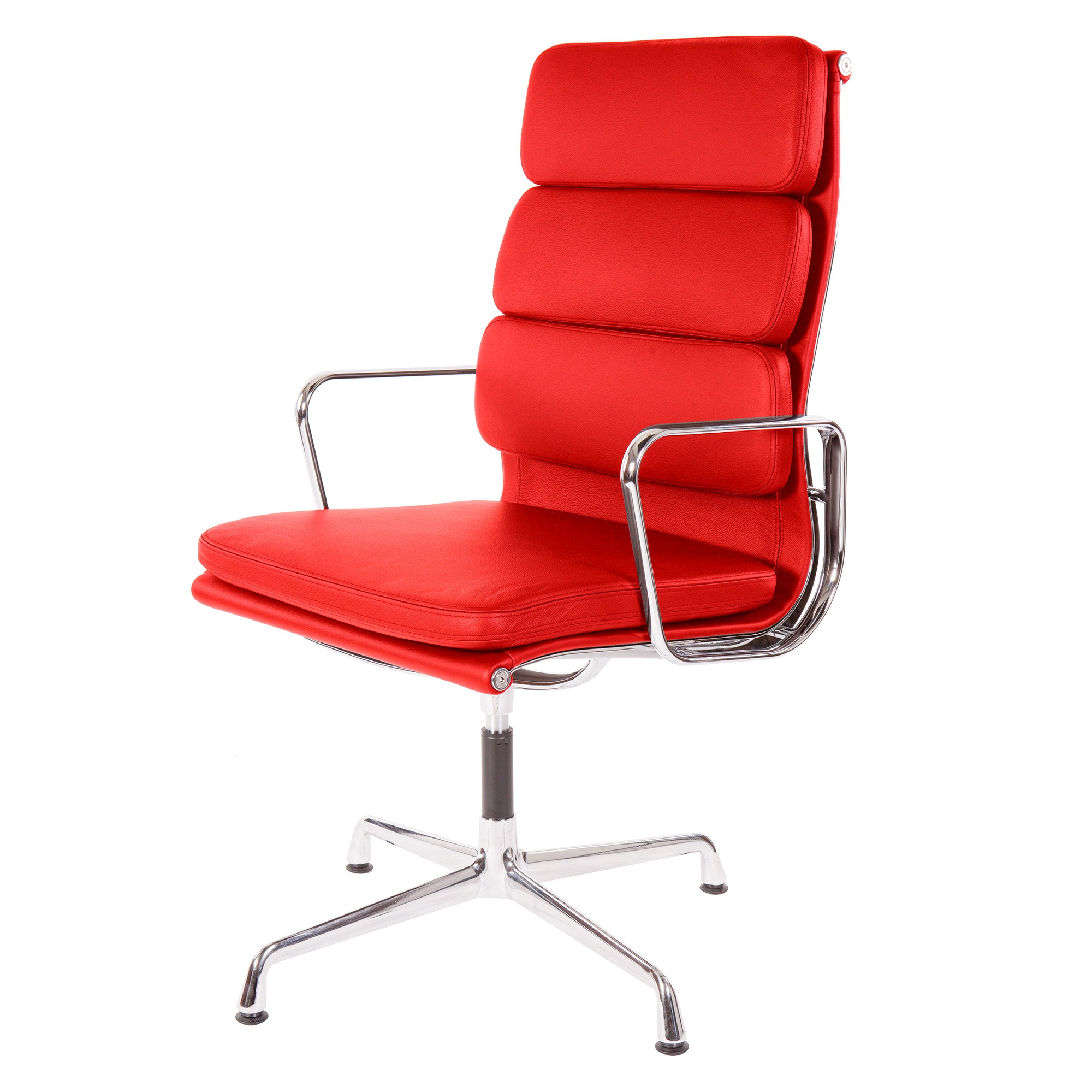 Charles Eames style, Konferenz Chef Sessel EA208 Hoch Rücke rot