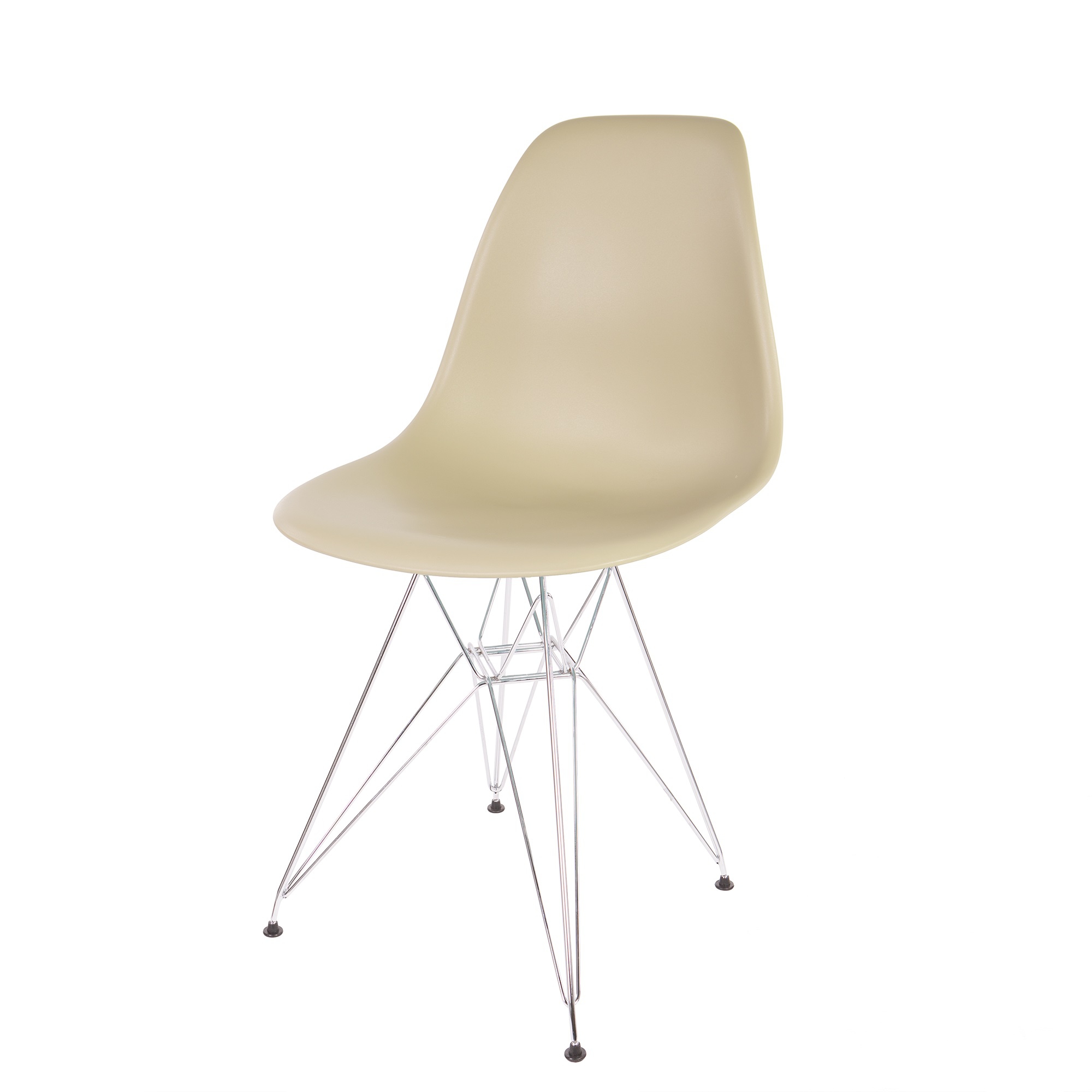 Charles Eames style, Esszimmerstuhl DSR matt PP hell choco