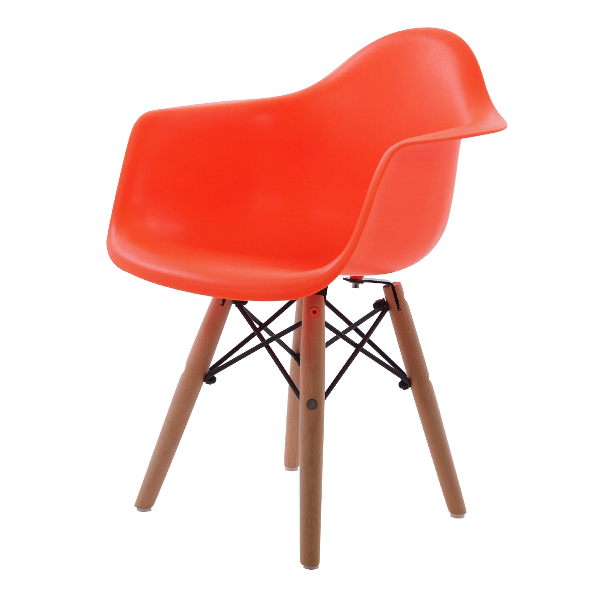 Charles Eames style, Kinderstuhl DAW Junior neon orange
