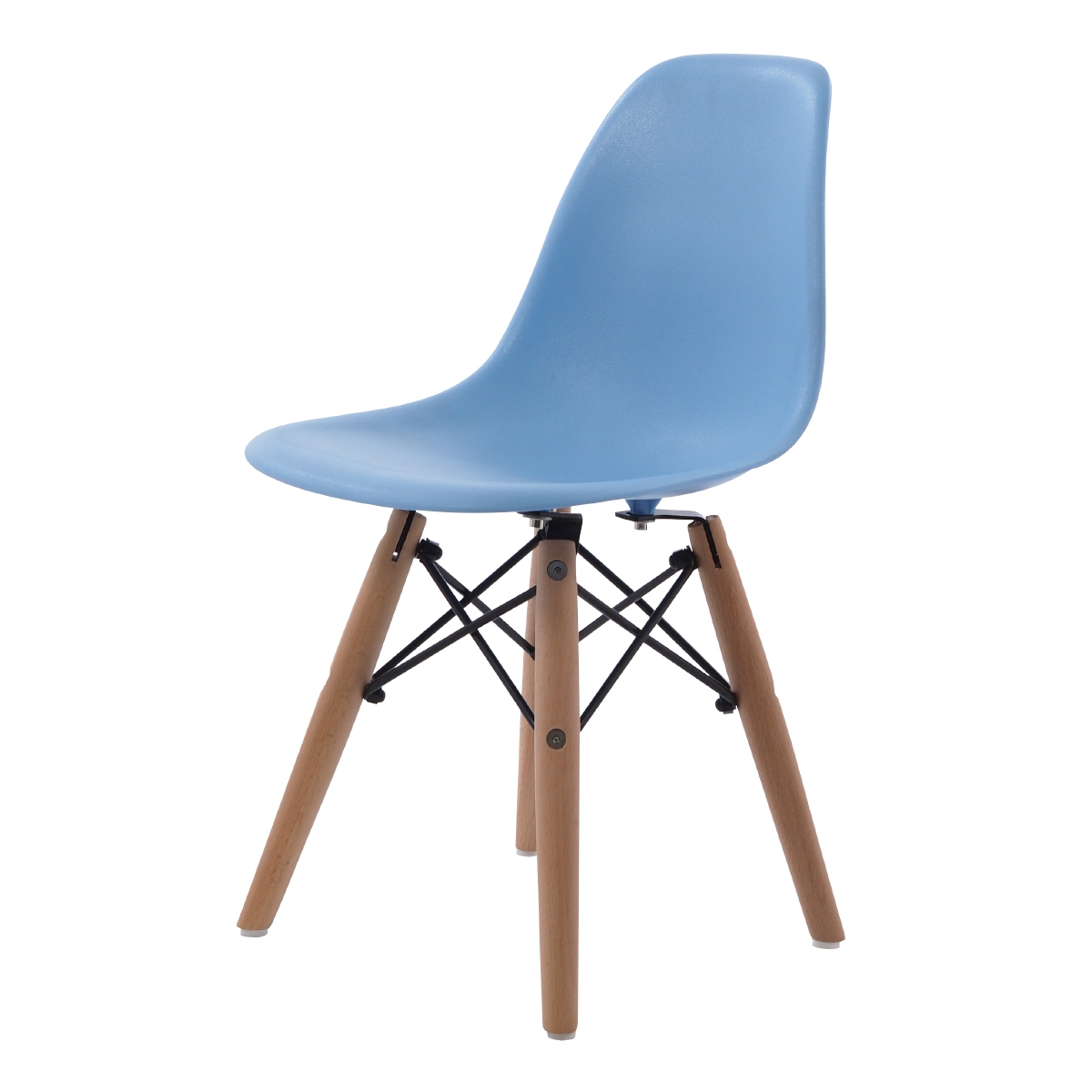 Charles Eames style, Kinderstuhl DSW Junior hellblau