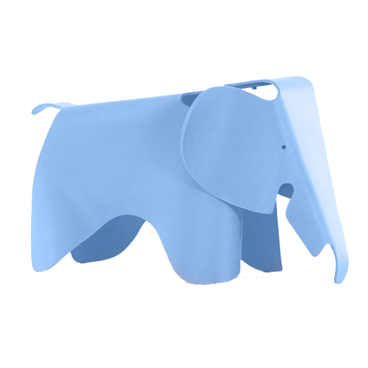 Charles Eames style, Elephant Stuhl Elephant Junior hellblau