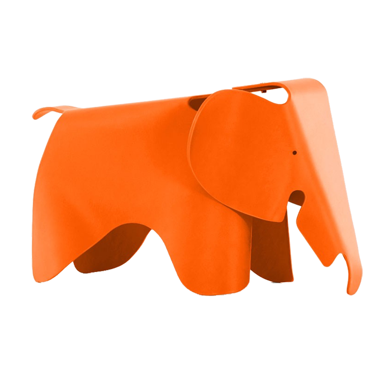 Charles Eames style, Elephant Stuhl Elephant Junior orange