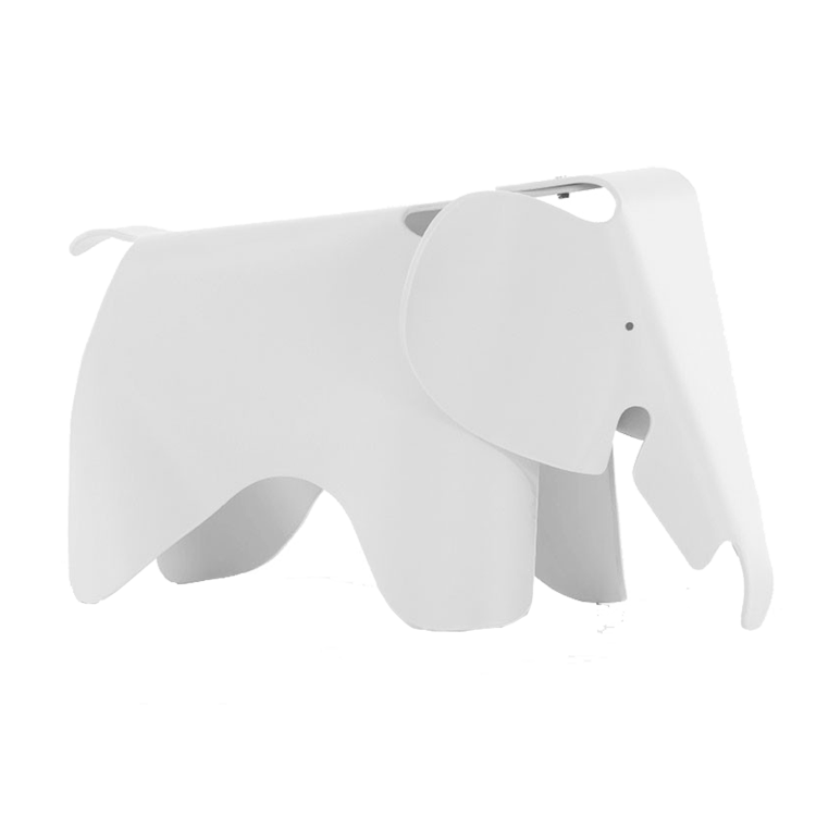 Charles Eames style, Elephant Stuhl Elephant Junior weiß