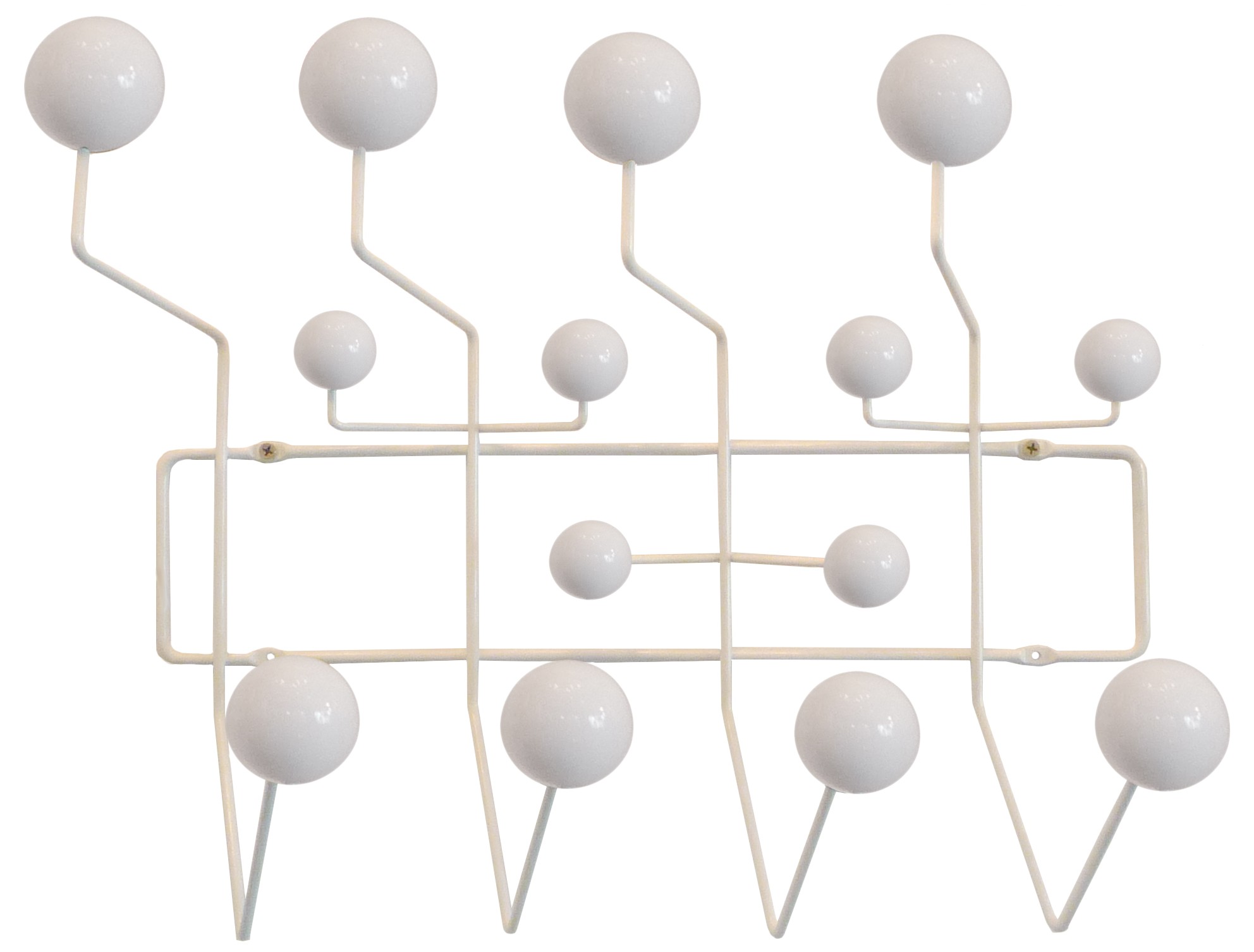 Charles Eames style, Kleiderablage Hang it all weiß