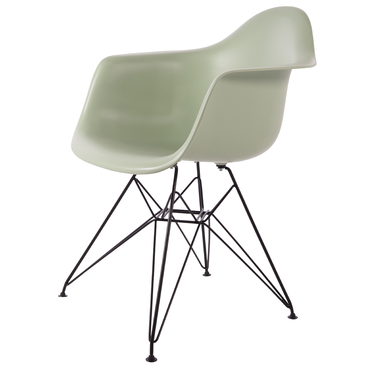Charles Eames style, Esszimmerstuhl DAR Base schwartz PP mint