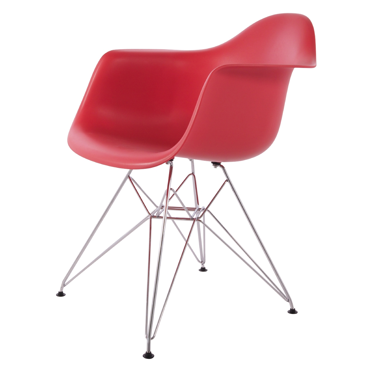 Charles Eames style, Esszimmerstuhl DAR matt PP Korallenrosa