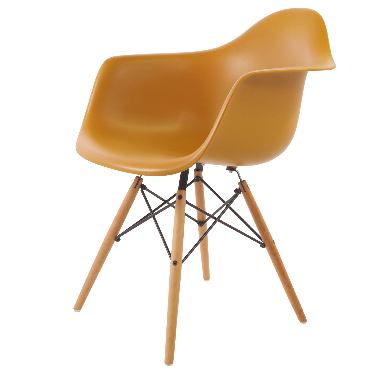 Charles Eames style, Esszimmerstuhl DAW PP Ingwer