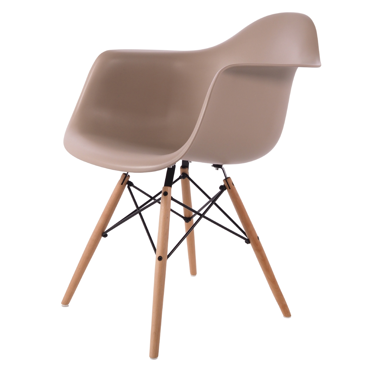 Charles Eames style, Esszimmerstuhl DAW PP hell choco