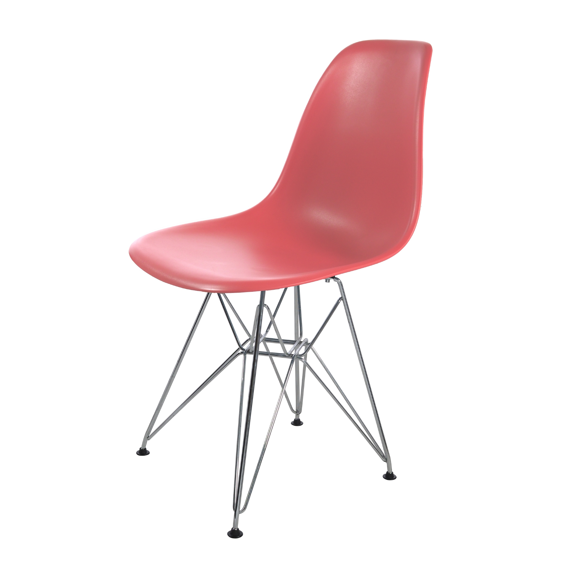 Charles Eames style, Esszimmerstuhl DSR matt PP Korallenrosa