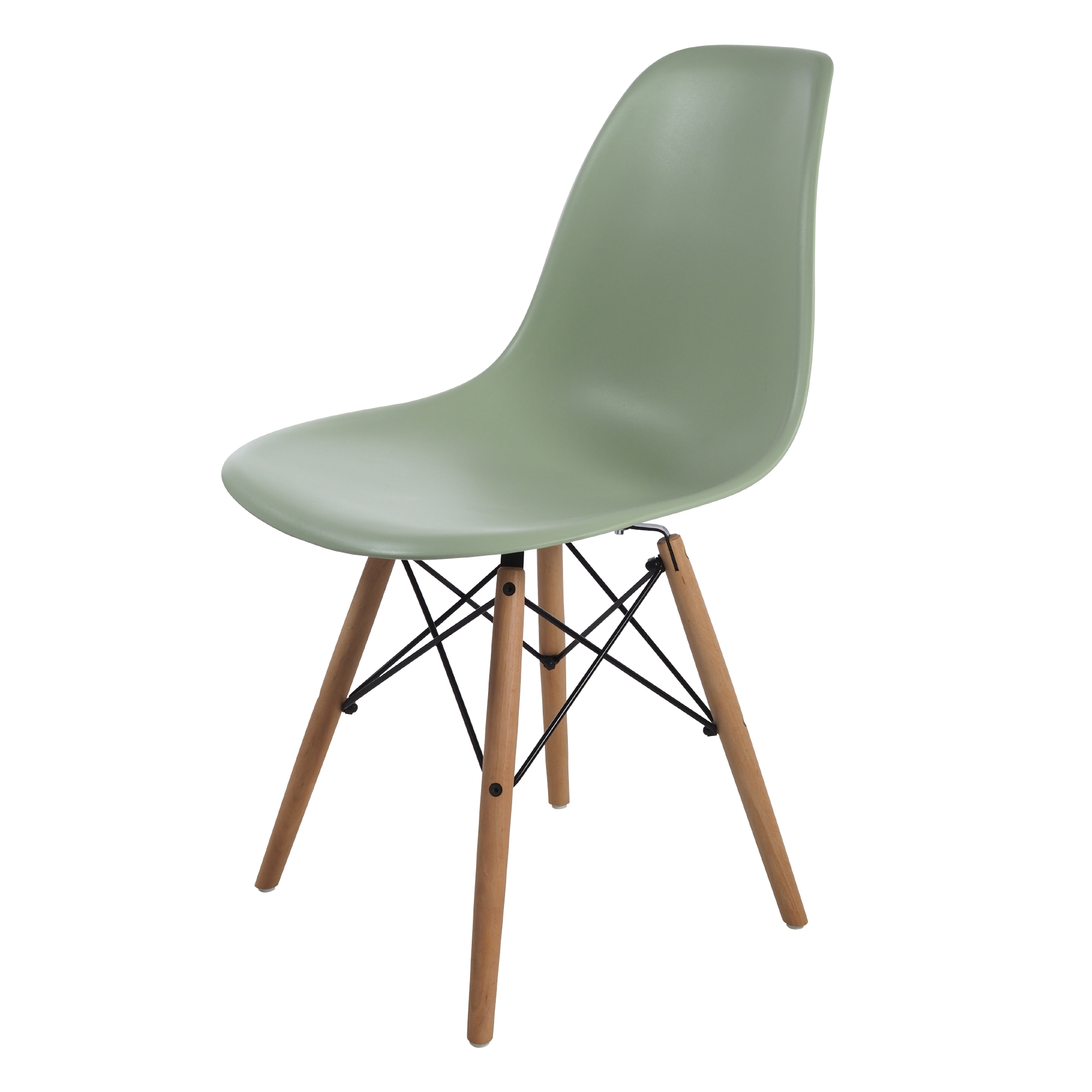 Charles Eames style, Esszimmerstuhl DSW matt PP mint