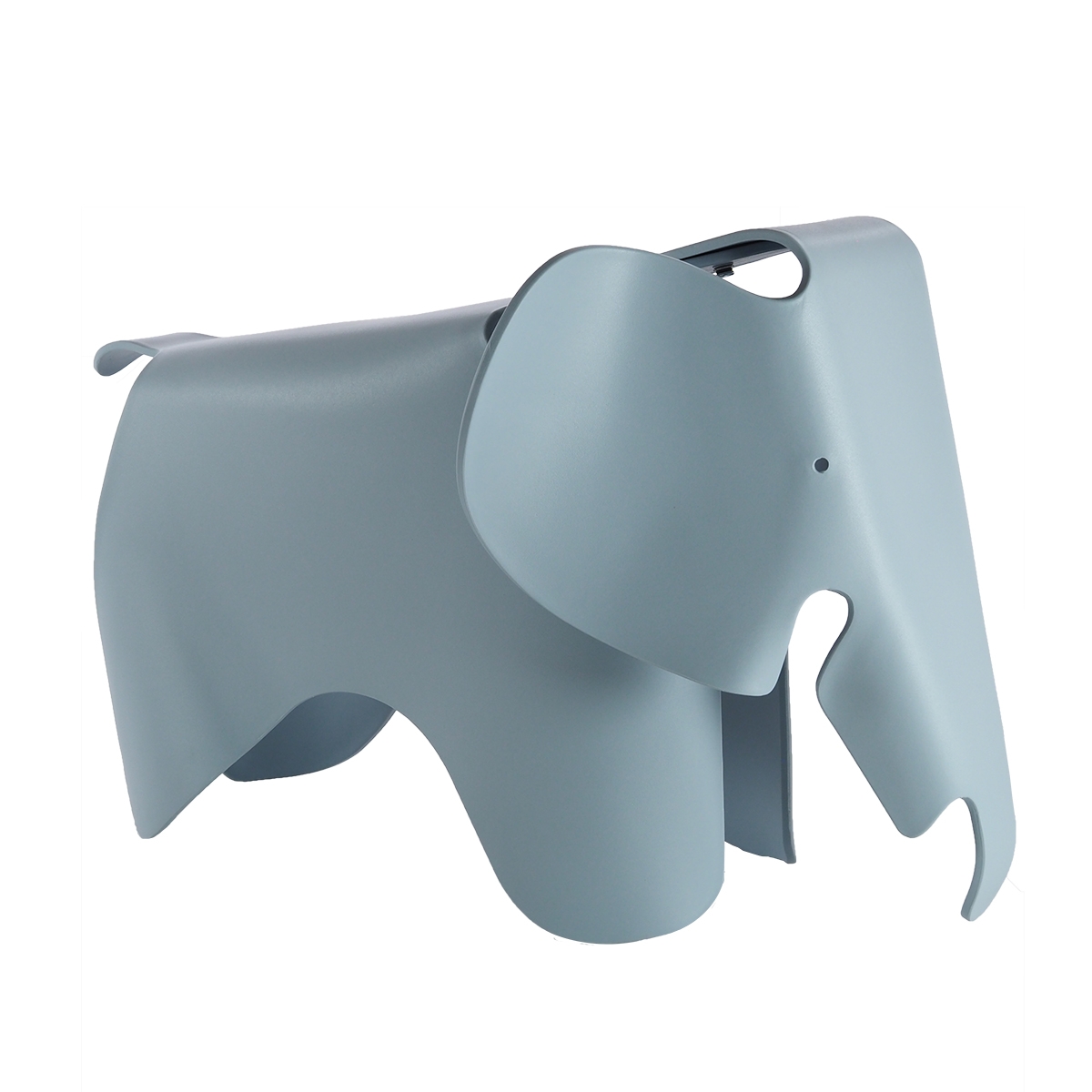 Charles Eames style, Elephant Stuhl Elephant Junior PP Graublau